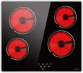 Noxton 24 Inch Electric Cooktop 4 Burners Electric Stove, Built-in Ceramic by NOXTON
