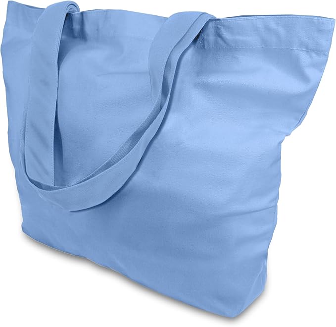 TOPDesign 1-Pack Super Strong Large 12oz Cotton Canvas Tote Bag, Reusable by TOPDesign