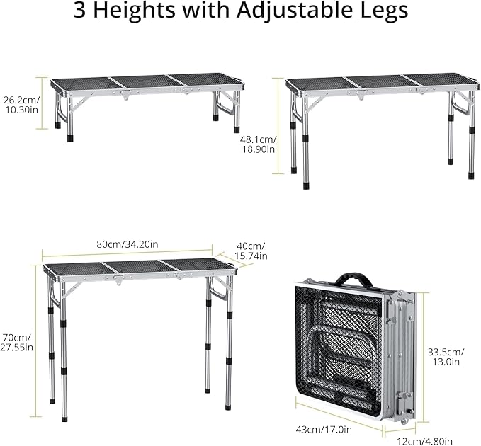 Anbte 3ft Folding Grill Table - Image 3