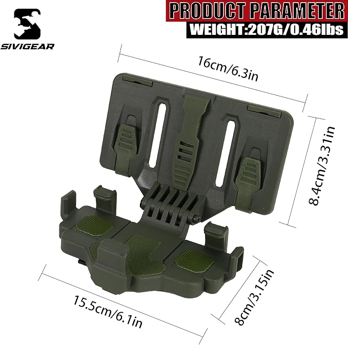 Tactical Phone Holder Available in Full Size Plate Carrier Phone Mount Adjust - Image 2