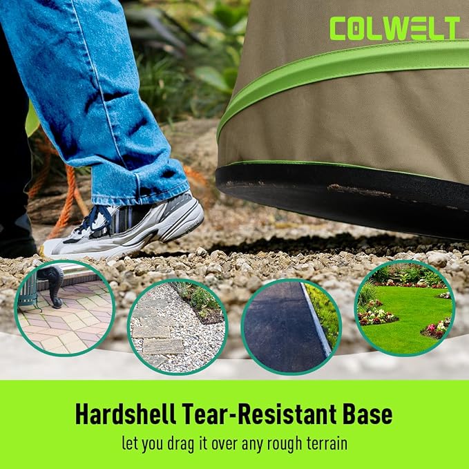Colwelt Collapsible Garden Bag 47Gallon, Collapsible Leaf Bags - Image 2