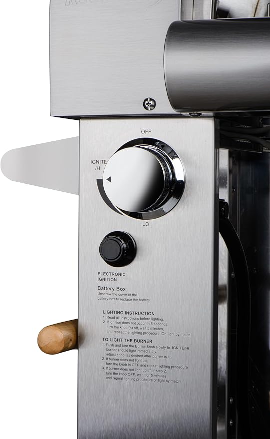 KoolMore 32 in. Outdoor Gas and Wood fired Pizza Oven in Stainless-Steel - Image 6