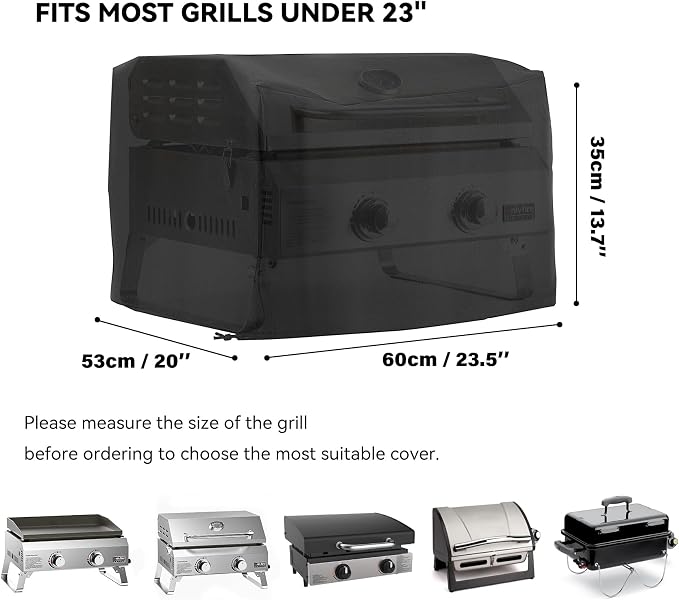 23.6" Grill Cover for Gas Stoves and Oven, Fits GS318 GS322, Waterproof BBQ - Image 2