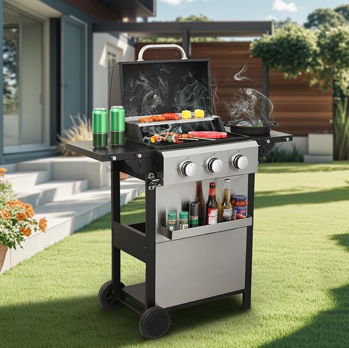 3-Burner Propane Gas BBQ Grill - Image 5