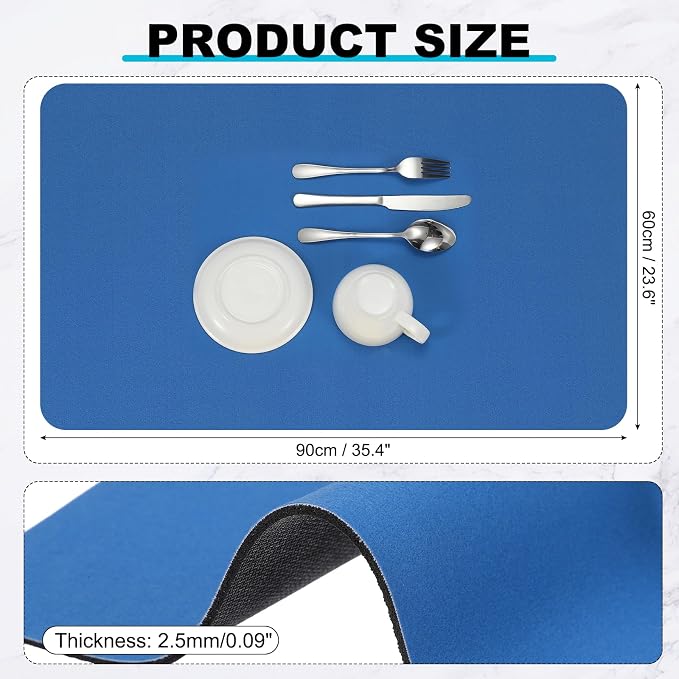 uxcell Silicone Mats for Kitchen Counter, 35.4" x 23.6" Non-Slip Countertop - Image 2