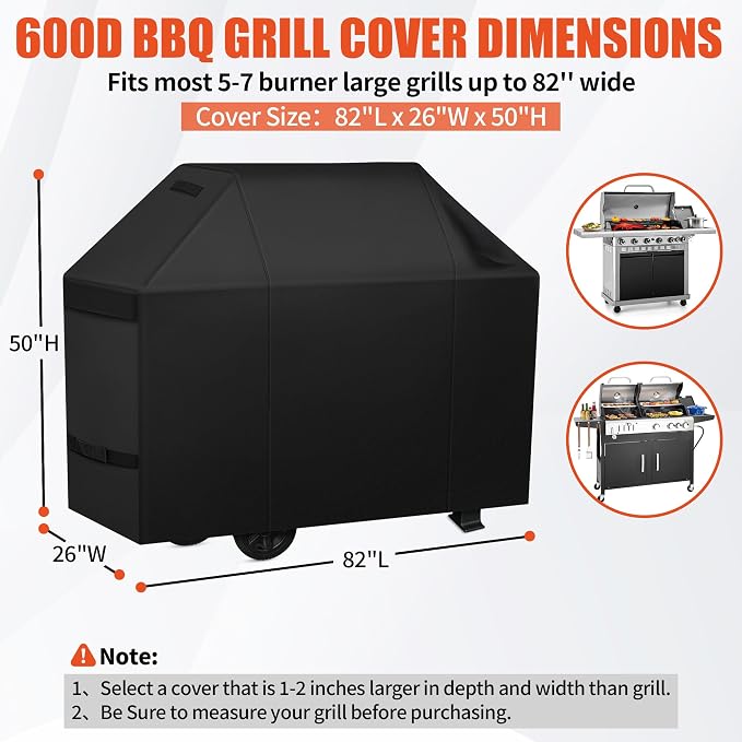 iCOVER Grill Cover 65 inch, BBQ Grill Cover - Image 2