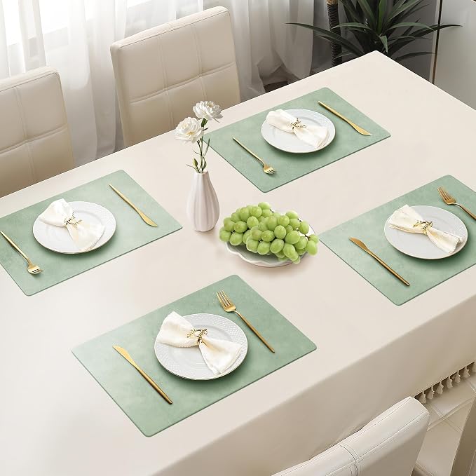 Roxifina Faux Leather Placemats Set of 4 - Image 2