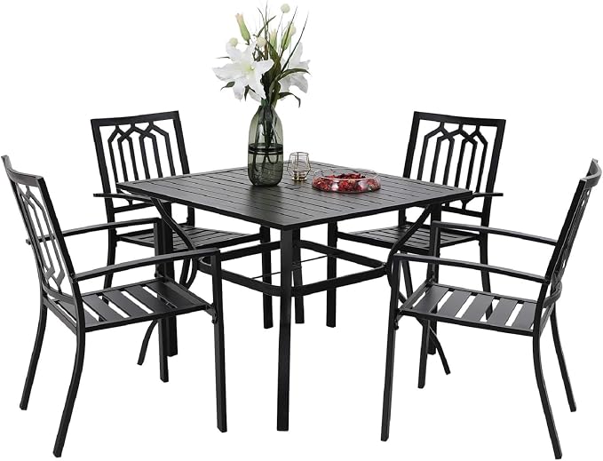 Sophia & William Patio Table and Chairs Set, Outdoor Dining Set by SophiaWilliam