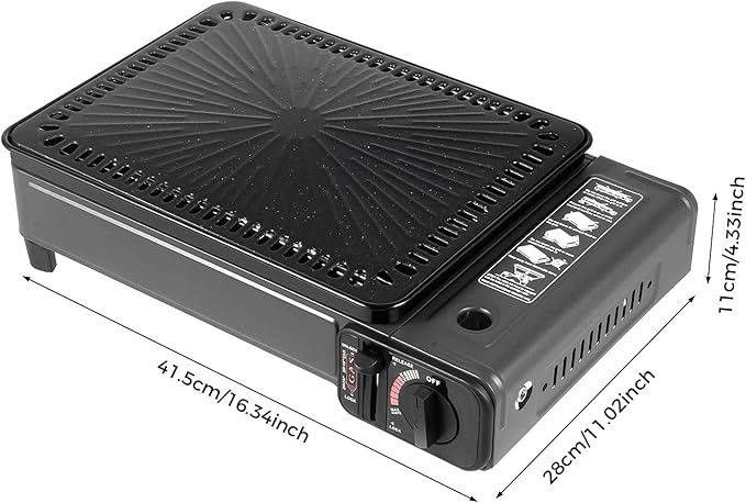 Portable Gas Grill Butane Stove, Tabletop BBQ Grill - Image 2
