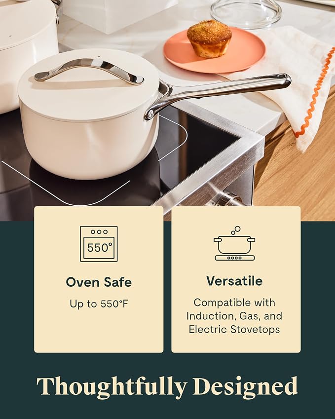 Caraway Nonstick Ceramic Sauce Pans - Image 4