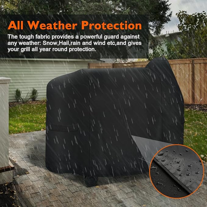 i COVER 600D Grill Cover for Pit Boss 820-850 Series, Heavy-Duty Premium Canvas - Image 5