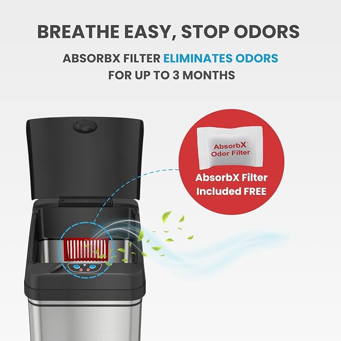 iTouchless 50 Liter / 13 Gallon Kitchen Trash Can - Image 5