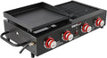 Royal Gourmet GD4002T 4-Burner Tailgater Grill and Griddle Combo, Portable Flat by RoyalGourmetCorp