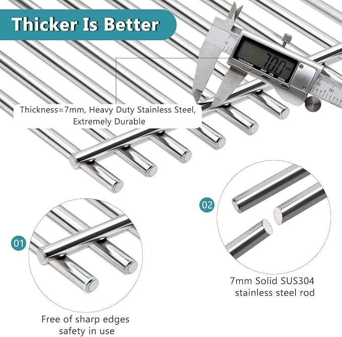 Criditpid 304 Stainless Steel 7639 Grill Grates - Image 4