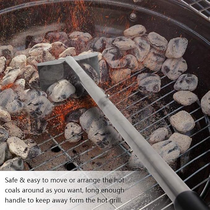 Charcoal Grill Rake Grill Ash Tool Accessories, Charcoal Kettle Grill Pizza - Image 5
