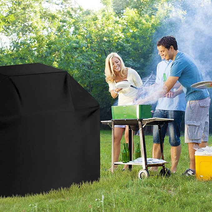 Grill Cover 600D Heavy Duty, Universal Fit Waterproof BBQ Grill Protector - Image 7