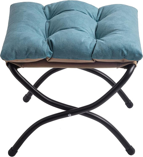 15" Foldable Foot Stool Ottoman by WELL-STRONG