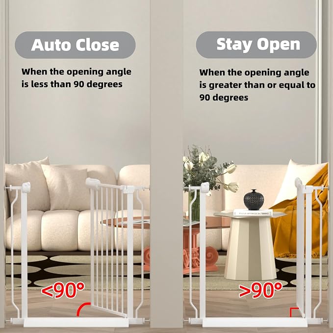 TSAYAWA Extra Wide Baby Safety Gate 29.6-33.8Inch Auto Close Child Gates - Image 6