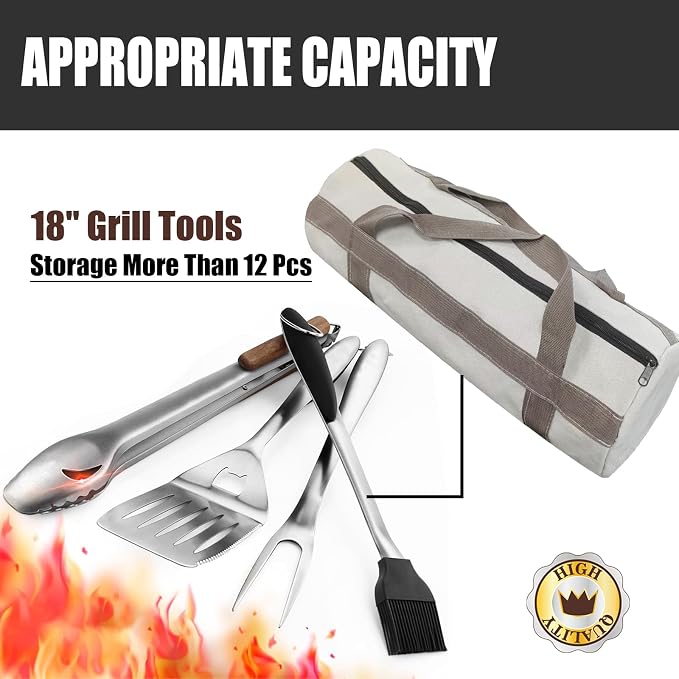 Grill Tool Storage Bag, Grill Accessories Storage, Grill Utensil Storage - Image 2