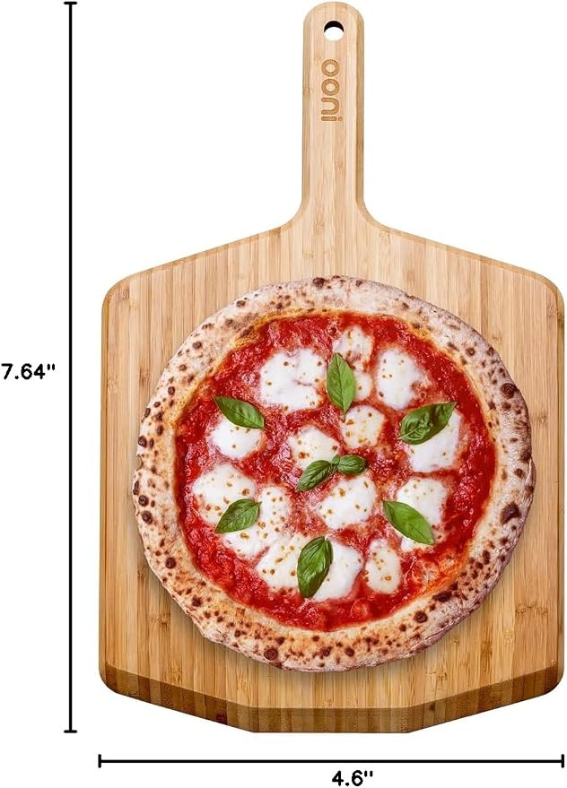 Ooni 12” Bamboo Wood Pizza Peel –12 Inch Pizza Spatula Paddle, Wooden Pizza - Image 10