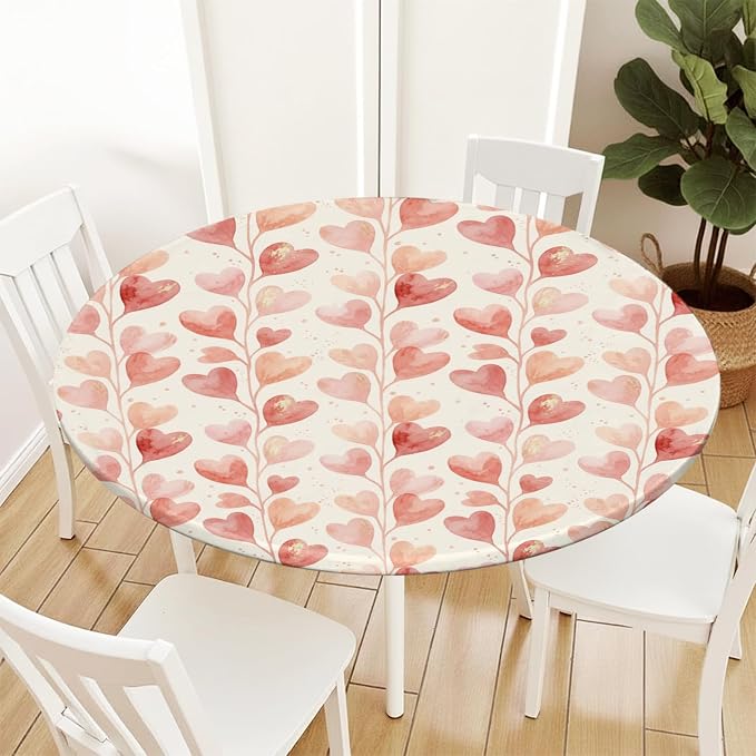 Valentines Day Round Fitted Tablecloth - Image 7