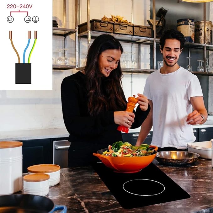 Noxton 2 Burner Electric Cooktop 12 Inch, Built-in Electric Radiant Ceramic - Image 8