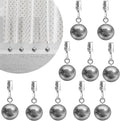 10 Pack Shower Curtain Weights, Prevent Curtain Liner from Blowing Around by Yteseery