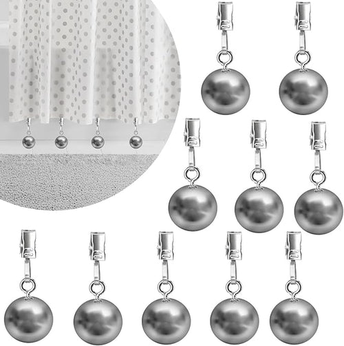 10 Pack Shower Curtain Weights, Prevent Curtain Liner from Blowing Around by Yteseery