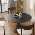 Black Plastic Table Cover Protector, 1.5mm Thick Vinyl Table Top Protector by FURKIT