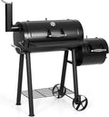 MFSTUDIO Heavy Duty Charcoal Wood Offset Outdoor Smoker Grill, Charcoal Grill by MFSTUDIO