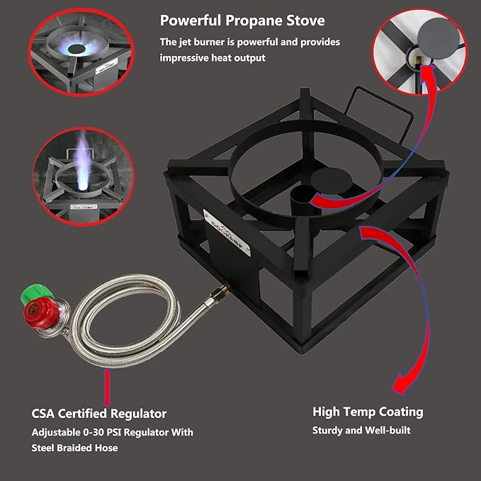 High-Pressure Single Burner Propane Stove - Image 3