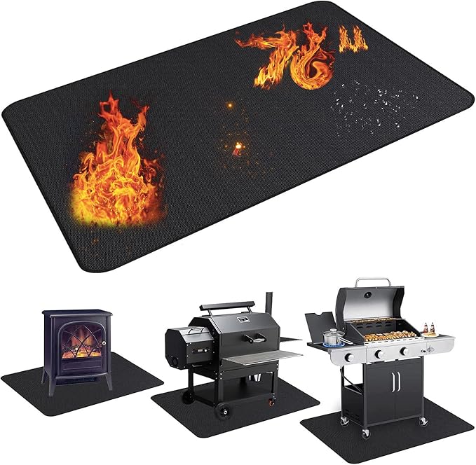 UBeesize Large 76x48 inches Under Grill Mat by UBeesize
