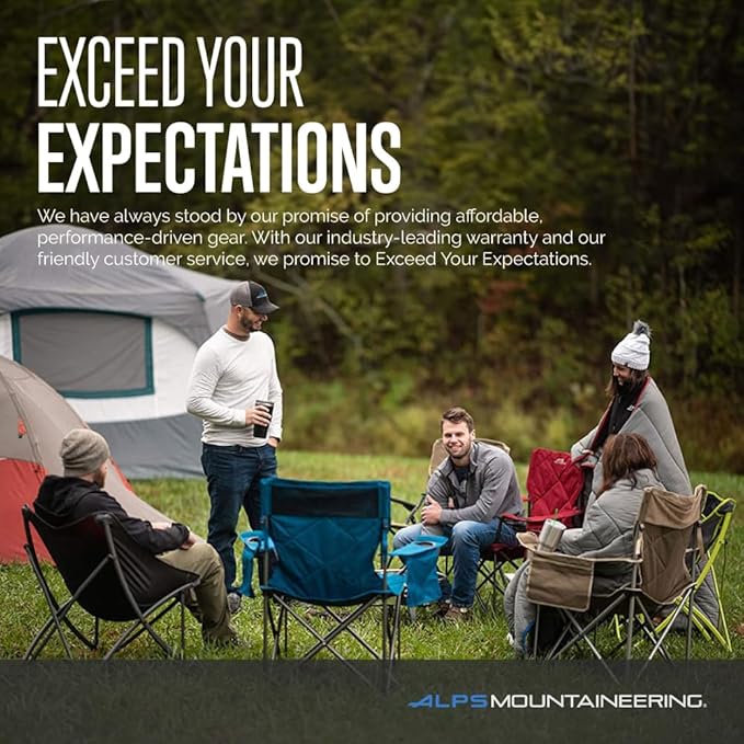 Camp Chairs for Adults, 800 lb Capacity, Light Gray Polyester
