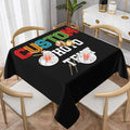Custom Square Tablecloth, Design Your Logo Text Photo, Personalized Oil Proof by Unknown