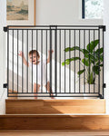34-53" No Bottom Bar Baby Gates Dog Gate by Pravoluxmax