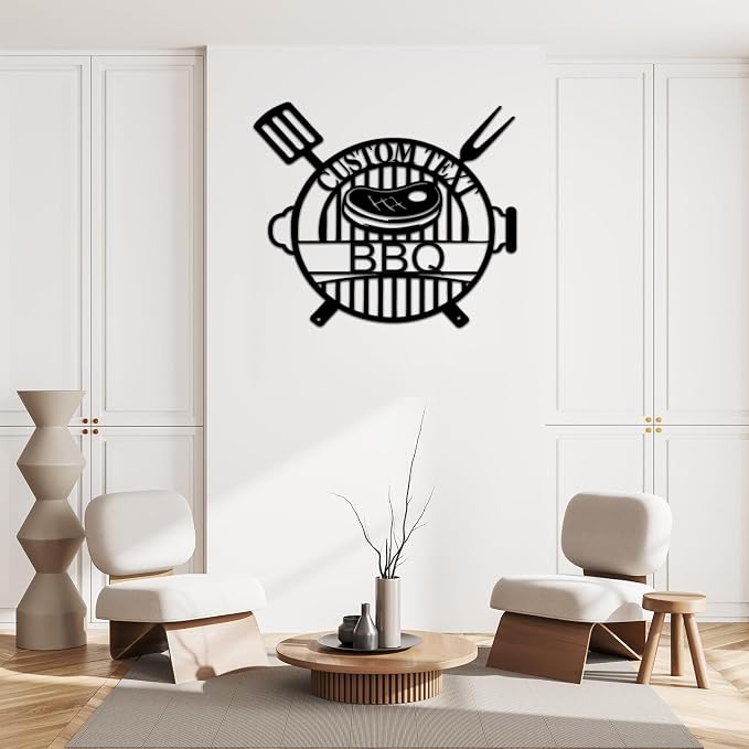 Custom BBQ Metal Sign, Personalized Grill Name Plate - Image 3