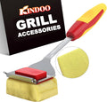 Grill Cleaning Brush Bristle Free Outdoor 19inch Extended Handle Grill Cleaner by KINDOO