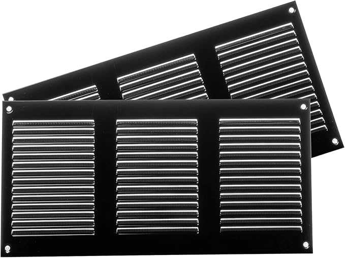 Repa Market 2-Pack Black Air Vent Cover 12" x 6" Inch by RepaMarket