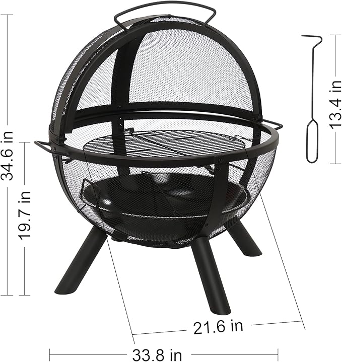 Ikuby Ball of Fire Pit fire Ball - Image 2