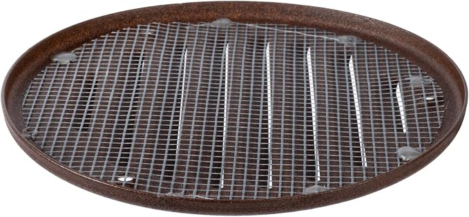 Square Ventilation Grille / 5" Inch Inside Measurement/Brown Metal Air Vent - Image 6