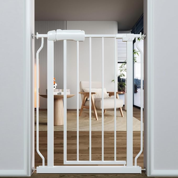 TSAYAWA Narrow Baby gate Baby Safety Gate 24.02-29Inch Auto Close Child Gates by TSAYAWA