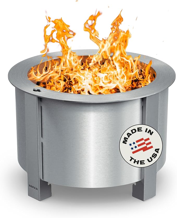 Breeo Smokeless Fire Pit | 22.1 inch Smokeless Firepit by Breeo