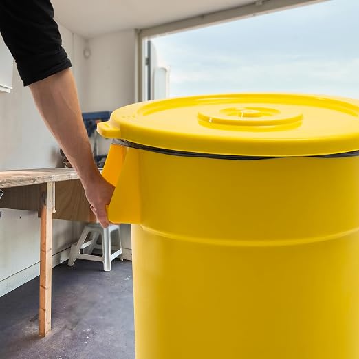 PRO&Family Commercial Round Trash Can - Image 7
