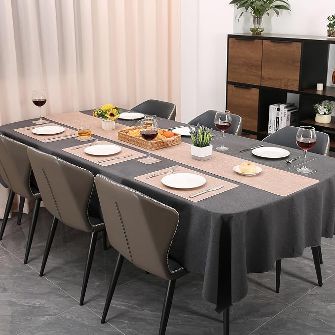 Table Runners 94 Inches Long, Dual-Sided Faux Leather Farmhouse Table Runner - Image 6