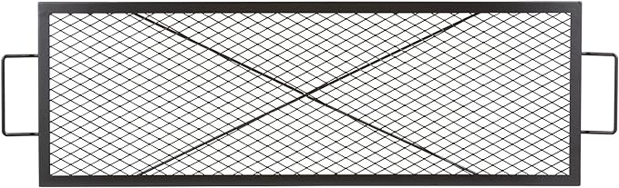 VEVOR X-Marks Fire Pit Grill Grate, Rectangle Cooking Grate, Heavy Duty Steel by VEVOR