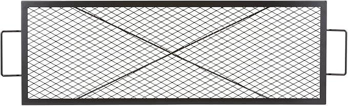 VEVOR X-Marks Fire Pit Grill Grate, Rectangle Cooking Grate, Heavy Duty Steel by VEVOR