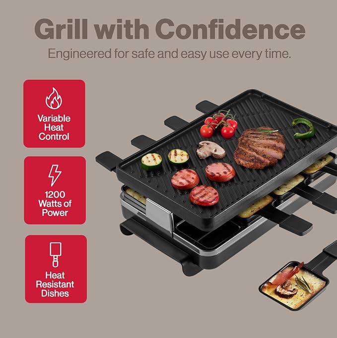 Swissmar Classic 8-Person Raclette Party Grill - Image 2