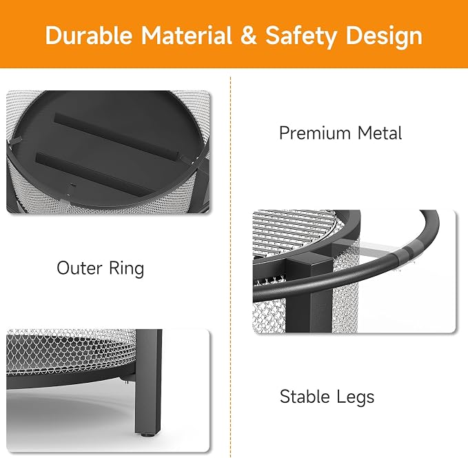 ONBRILL 2-in-1 32 Inch Fire Pit - Image 4