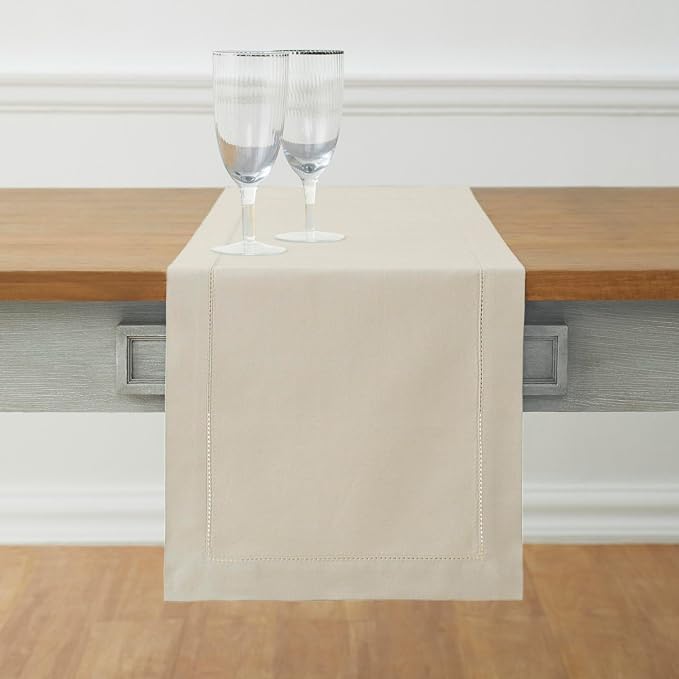 Solino Home Cotton Linen Table Runner 120 Inches Long by SolinoHome
