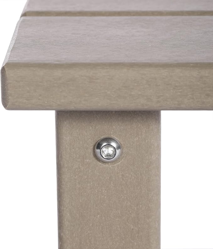 Costaelm Kids Outdoor Side Table, Small Patio HDPE Adirondack Square Table - Image 6